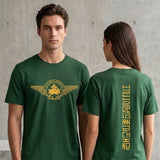 T-shirt Aéroflorale unisexe adulte - Vert et Jaune