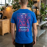 T-shirt unisexe adulte bleu Mecanik Paradize