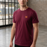 T-shirt unisexe adulte Halle de la Machine - Rouge bordeaux