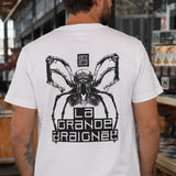 T-shirt Grande Araignée unisexe adulte - Blanc et Noir