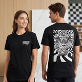 T-shirt Mécanik Paradize unisexe adulte- Noir et Blanc