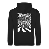 Sweat capuche Mecanik Paradize unisexe adulte - Noir et blanc