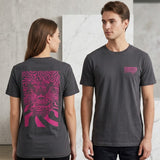 T-shirt Mecanik Paradize unisexe adulte - Gris et rose