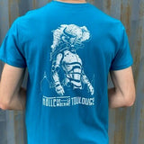 T-shirt unisexe adulte Minautore bleu turquoise